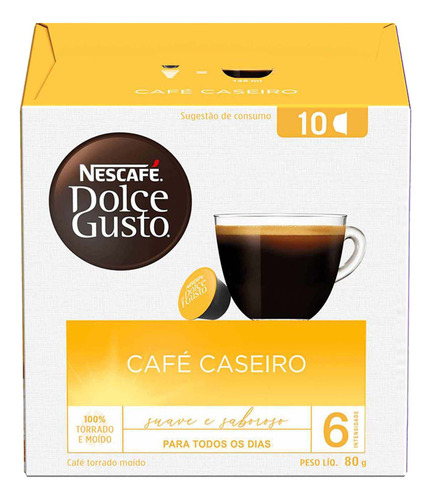 Kit 20 Cápsulas Café Nescafé Dolce Gusto Caseiro Nestlé