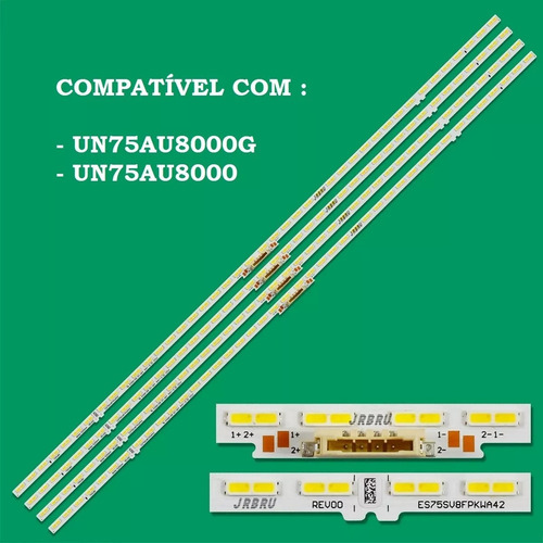Dt Kit 4 Barras Led Un75au8000g Un75au8000