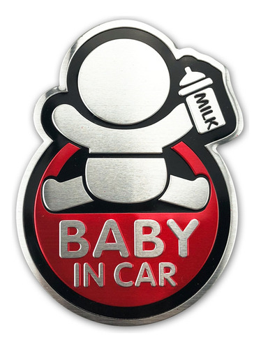 Pegatina Baby In Car Baby Board Car Adhesivo De Aluminio Par