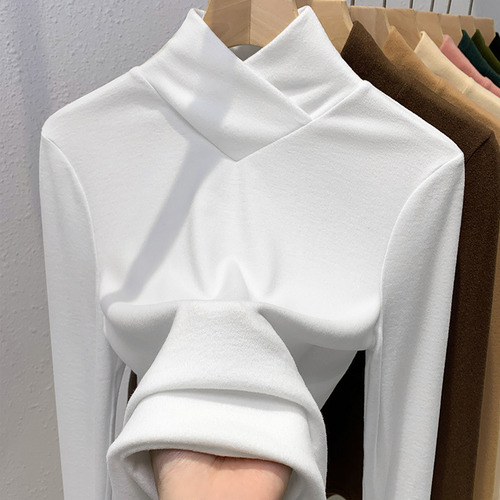 Suéter Tipo Camisa De Doble Cara, Básico, Cuello Redondo, Ce