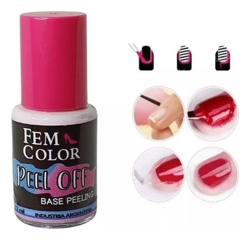 Peel Off Mascara Para Uñas Lfme 11ml Uñas Esculpidas