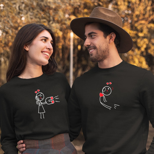 Imagen 2 de 4 de Dúo De Sudaderas - Unisex - Amor Y Amistad - Atracción