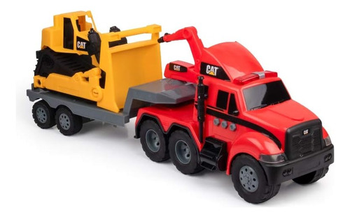 Cat Construction Heavy Movers Firetruck W/bulldozer