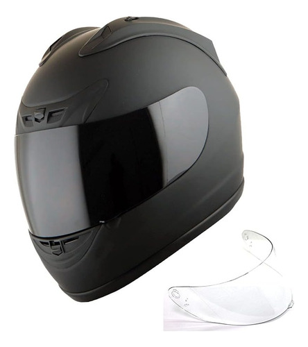 Casco Para Moto 1storm New Motorcy Talla Xl Color (negro)