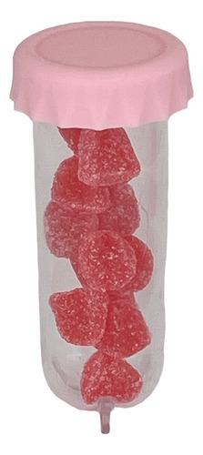 Souvenir Sirenita Tubo Ensayo Candy C/ Tapa Silicona 25 Unid
