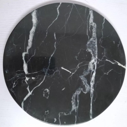 Base Giratoria Lazy Susan Mármol Negro Monterrey 60 Cm