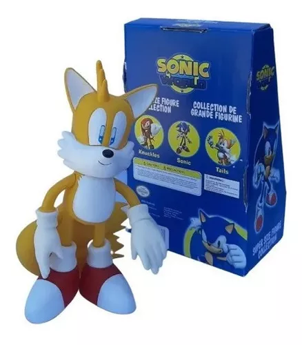 Boneco Sonic vermelho no articulado, original Sega, de 25 cm usado