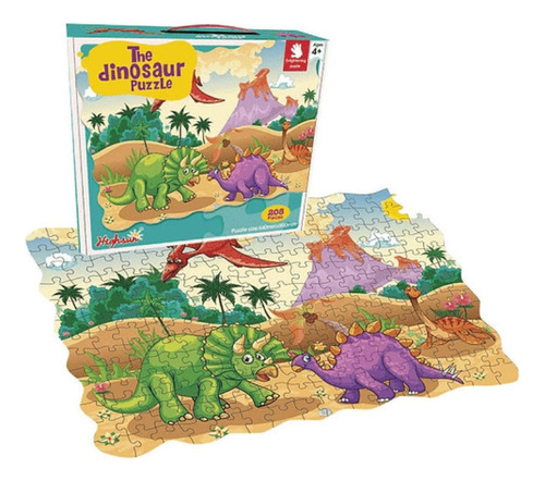 Juego Rompecabezas 208 Pz Dinosaurios Puzzle Animales