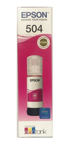 Tinta Epson 504 Original Magenta - Sistema Continuo Ecotank