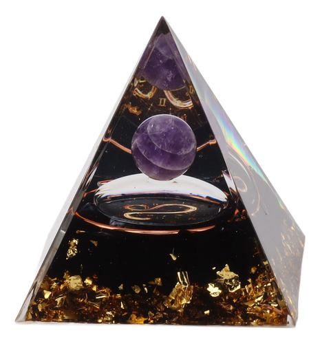 Pirámide Orgonita Para Cristal Curativo Energía Positiva Leo