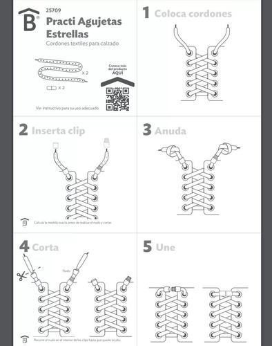 2 Practi Agujetas Betterware 1 Par - Camuflaje Azul