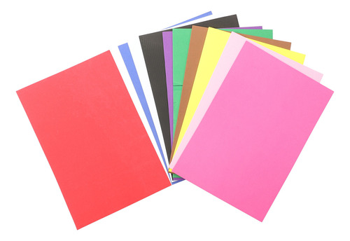 10 Piezas De Papel De Esponja Grueso De Varios Colores, Tama