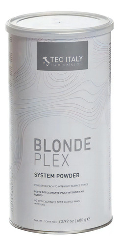  Blonde Plex Polvo Decolorante Tec Italy 680 G Tono Rubio intenso