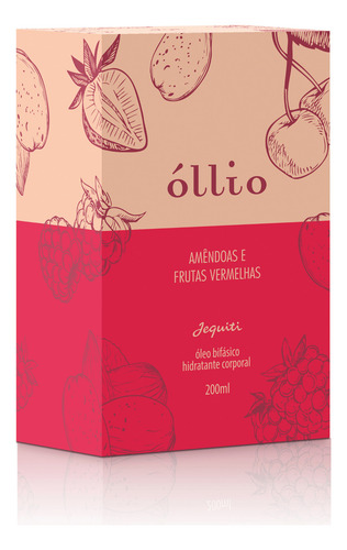 Óleo Bifásico Corporal Óllio Âmendoas E Frutas Vermelhas Neutra