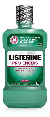 Enjuague bucal Listerine Pro-encías 500 Ml