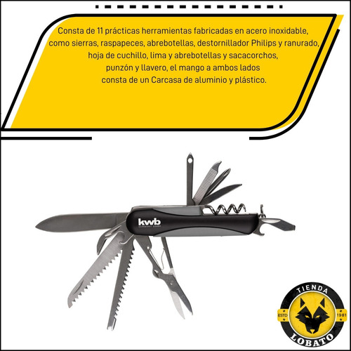 Navajas Cuchillos De Bolsillo Cortapluma 11 Usos Kwb