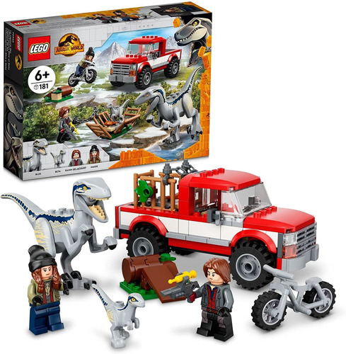 Lego 76946 Captura Dos Velociraptors Blue E Beta 181 Pcs