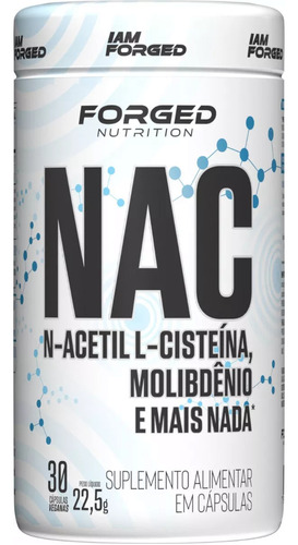 Nac Acetilcisteína  30 Cápsulas Veganas Forged Nutrition