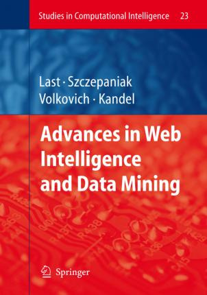 Libro Advances In Web Intelligence And Data Mining - Mark...