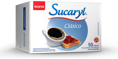 Sucaryl Clasico X 6 Und X 50 Sobres - Almacen Mingo