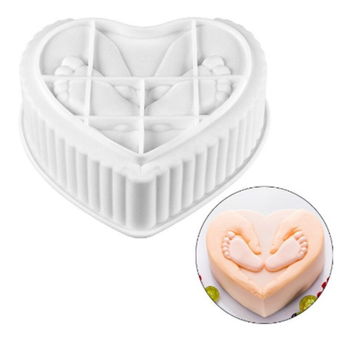 Molde Silicone Corazon Molde  Baby Shower Molde Queque