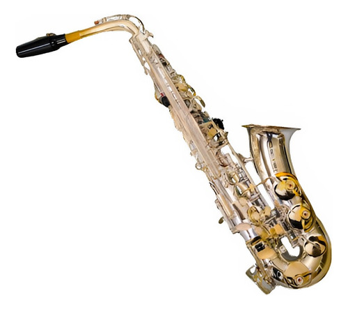 Saxofón Alto Fanpro Latón Con Estuche Y Accesorios
