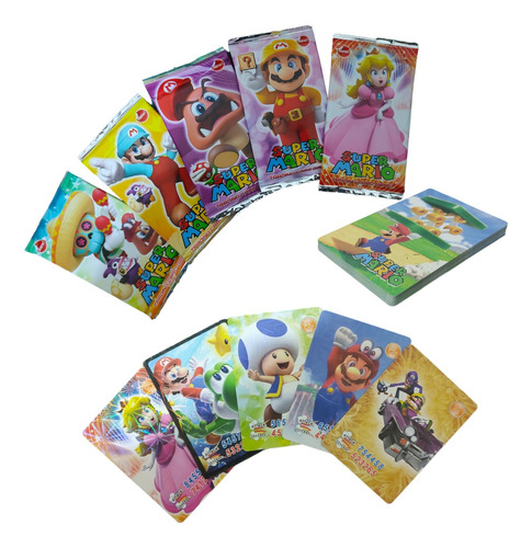 Pack X5 Sobres Cartas Super Mario Bros Extension Booster