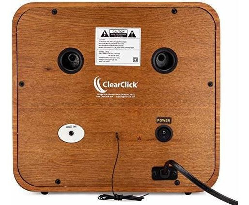 Imagen 3 de 5 de Clearclick - Radio Am/fm Clásica Retro Con Bluetooth Y Aux