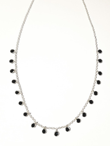 Choker Prata Com Zircônia