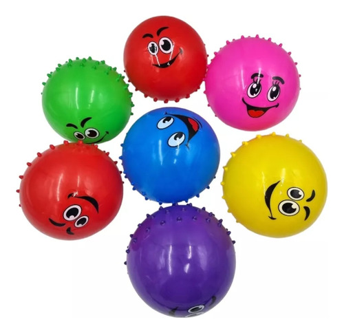 10 Pelotas Inflables Plasticas Chicas Juego