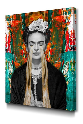 Cuadro Frida Kahlo Moderno En Lienzo Decorativo Foto Canvas