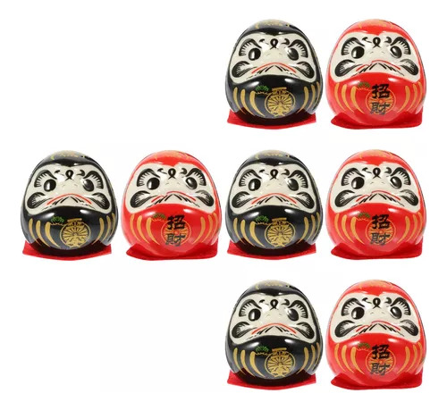 Vaso De Cerámica Daruma Japonés Mini Daruma De 8 Piezas De P