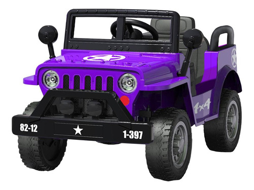 Auto Jeep A Batería Violeta Cn-shh8001