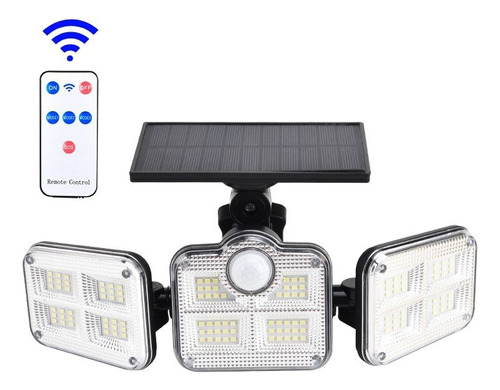 Lampara Solar Triple De Pared De Luces Led Para Exteriores