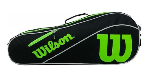 Raquetero Wilson Advantage Iii Verde | Para 3 Raquetas Tenis