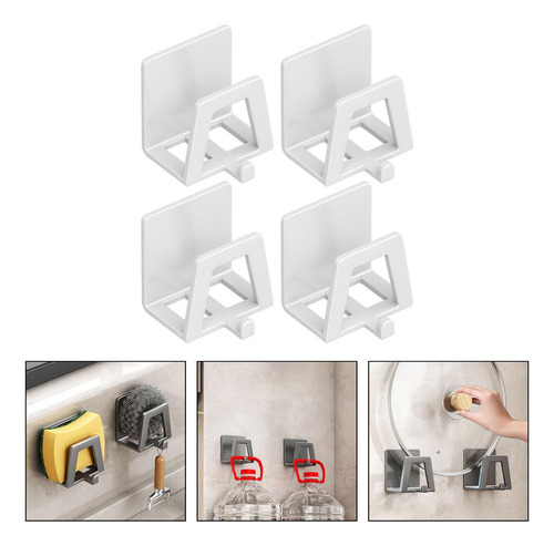 3 X 4 Piezas Soporte Para Tapas Montado En La Pared Ahorro