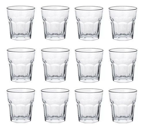 Vaso Para Bar Para Tragos Siena 160ml 12 Piezas Color Cristal