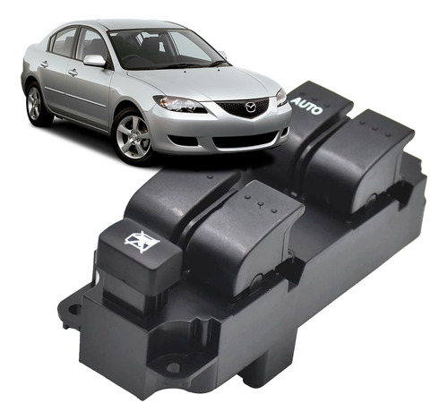 Botonera Interruptor Principal Alzavidrios Mazda 3 2006 2007