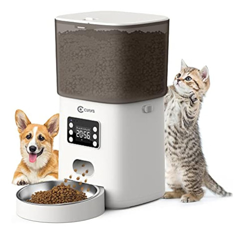 Ciays Comederos Automáticos Para Gatos, Dispensador De Comid