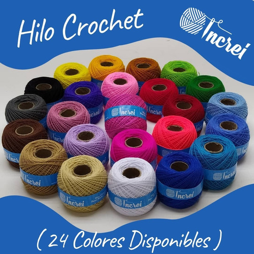 Hilo Crochet Colombiano Para Tejer 40g, (pack 6 Und)