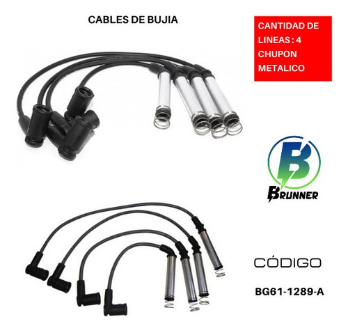 Cables De Bujias Ford Ecosport Xlt 1.6 2004-2006