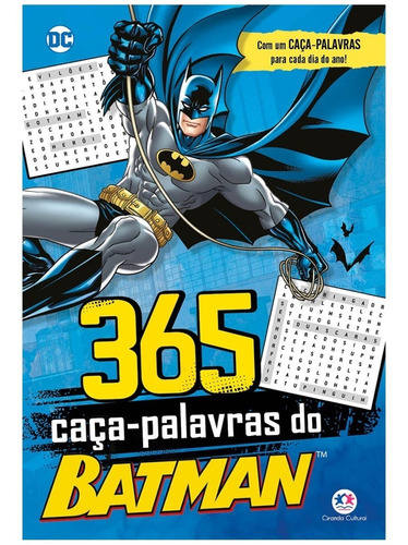 Livro Batman Caça Palavras 365 Atividades 288 Páginas -  Ciranda Cultural 15,5 X 22,5 Cm