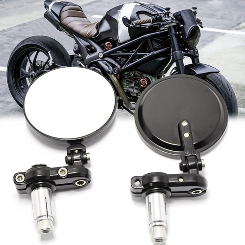 Espejo Universal Para Barra Motocicleta Retrovisor Convexo 7