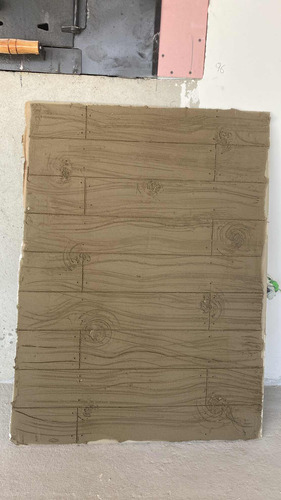 Efeito Madeira Rústica E Pedras Decorativas Com Argamassa.