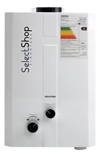 Calentador De Paso Instantáneo 6l Agua A Gas Glp Ahorrador Color Blanco