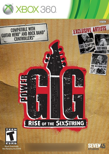 Xbox 360 - Power Gig Rise Of The Sixstring - Físico Original