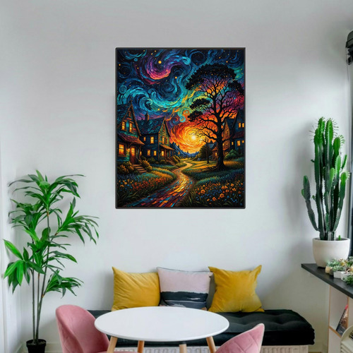 Kit De Pintura Por Números Nocturna Para Adultos Dd052