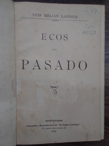 Ecos Del Pasado - Luis Melian Lafinur