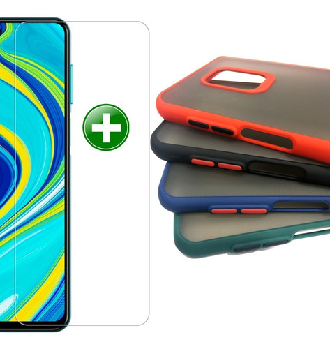 Funda Para Redmi Note N9s 9 Pro Protector Case + Templado Hd