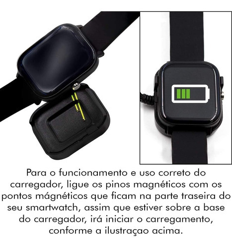 Reloj inteligente Dt36, pantalla táctil: ¡listo! Color de la carcasa: negro